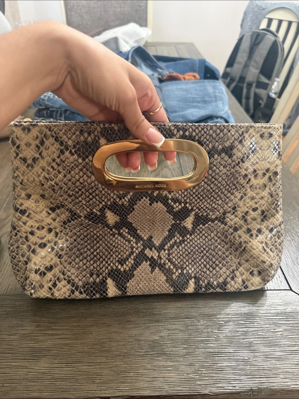 Michael Kors stylish snakeskin